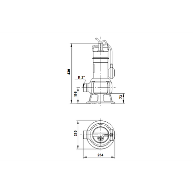 фотографія Дренажний насос Grundfos Unilift AP35B.50.06.A1.V 1x230V 10м (96468356)