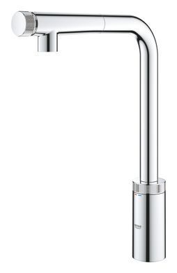 фото Змішувач для кухні з висувним виливом Grohe Eurosmart New (31613000)