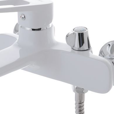 фотографія Змішувач для ванни з коротким виливом MIXXUS NEVADA 009 EURO Білий (MI5800)