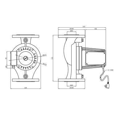 фотографія Насос циркуляционный фланцевый Pumpman GRS65/11F &mdash; это мощный фланцевый циркуляционный насос, предназначенный для систем отопления, горячего водоснабжения и промышленных систем охлаждения. Благодаря высокой производительности и надежной конструкции он иде