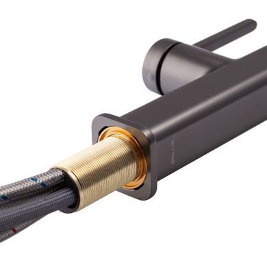 фото Змішувач для кухні з висувним виливом Mixxus Premium HAMMER 014 GRAPHITE (MI6955)