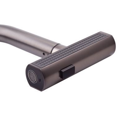 фото Змішувач для кухні з висувним виливом Mixxus Premium HAMMER 014 GRAPHITE (MI6955)