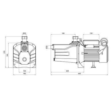 фото Насос поверхностный самовсасывающий Thermo Alliance SJET-200N 1,5 кВт
