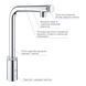 Змішувач для кухні з висувним виливом Grohe Eurosmart New (31613000)