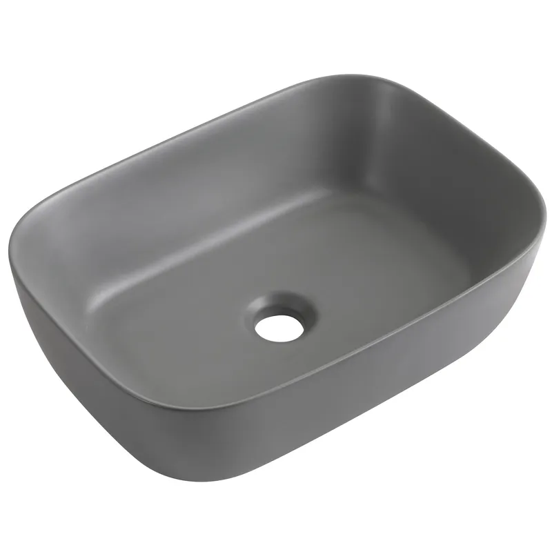 фото Раковина накладна Mixxus Premium DIVERSE-0116 GRAY 455x330x135mm (MP6651)