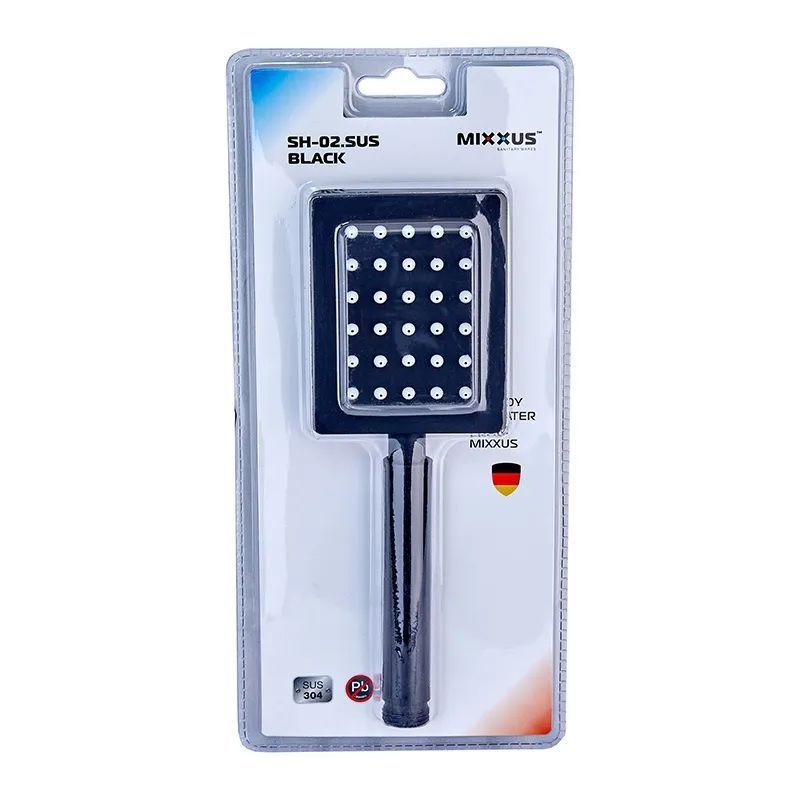 фотографія Лійка в душ Mixxus SH-02.SUS Black (MI6120)
