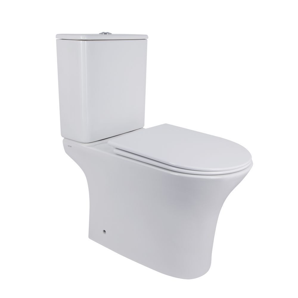 фото Унитаз-компакт Qtap Presto безободковый с сиденьем Soft-close QT24221217AW