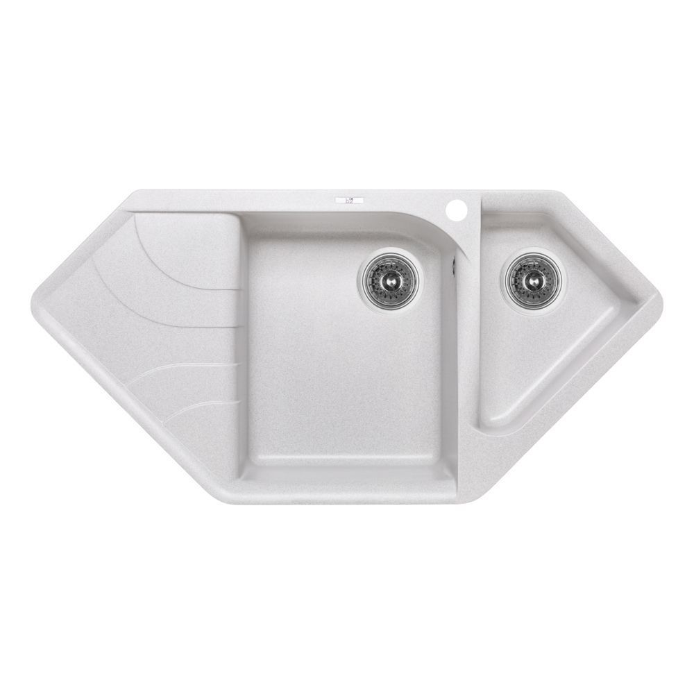фото Кухонная мойка с дополнительной чашей Lidz 1000x500/225 GRA-09 (LIDZGRA091000500225)