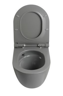 фото Унітаз підвісний Mixxus Premium ELLIPSE-0308-T3 GRAY 490x360x360mm система змиву TORNADO 3.0 (MP6654)