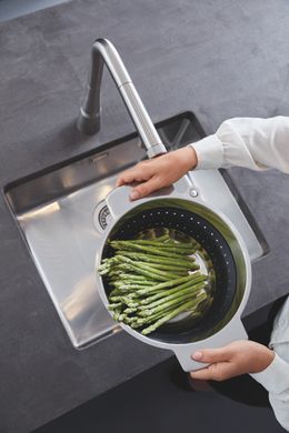 фотографія Змішувач для кухні з висувним виливом Grohe Zedra SmartControl (31593DC2)