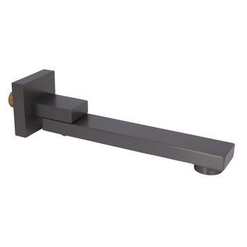 фото Излив Qtap (59,4x59,4x247) для душевой системы скрытого монтажа Gemini Gunmetal Black PVD QTGEM594594247GMB50130