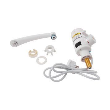 фото Проточный кран-водонагреватель кухонный для кухни Lidz Warm 057 LDWAR057WCR24983 White / Chrome