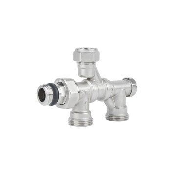 фотографія Кран радіаторний комбінований Icma 1/2" х3/4", нижнє підключення №877