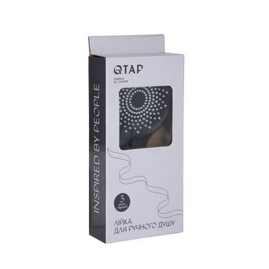 фото Лейка для ручного душа Qtap Rucni 120 мм округлая QTRUC125BLM45776 Black Matt