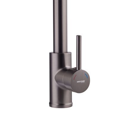 фото Змішувач для кухні з виливом пружина Mixxus Premium SPRING 017 GRAPHITE (MI6952)