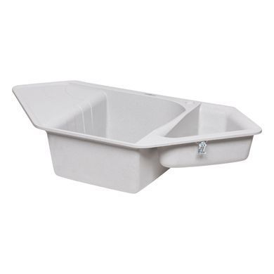 фото Кухонная мойка с дополнительной чашей Lidz 1000x500/225 GRA-09 (LIDZGRA091000500225)