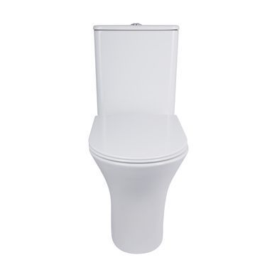 фотографія Унітаз-компакт Qtap Presto безобідковий з сідінням Soft-close QT24221217AW