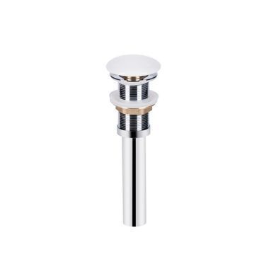 фото Комплект Qtap Virgo: Раковина накладная прямоугольная 490х350х110 мм White + Донный клапан PU02