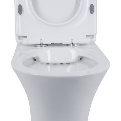 фотографія Унітаз-компакт Qtap Presto безобідковий з сідінням Soft-close QT24221217AW