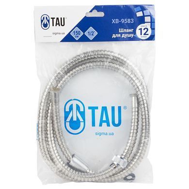 фото Шланг для душа 1/2" SS економ 150см TAU XB-9583 (9892081)