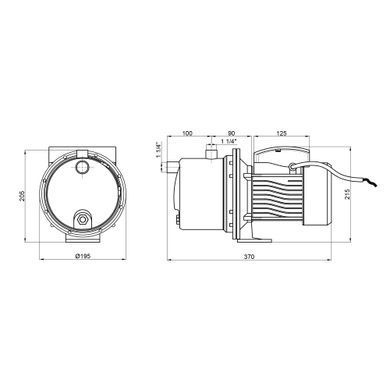 фото Насос самовсасывающий центробежный Thermo Alliance D-JDTm-125 0,92 кВт