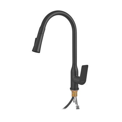 фотографія Змішувач для кухні Mixxus Premium DERBY 014 (NUT) BLACK (MI6605)