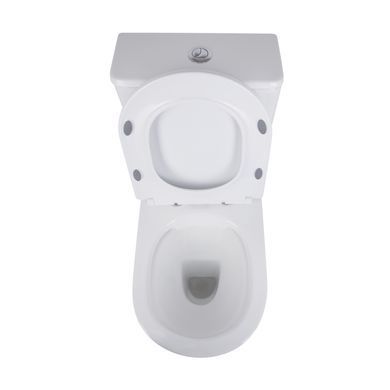 фотографія Унітаз-компакт Qtap Presto безобідковий з сідінням Soft-close QT24221217AW
