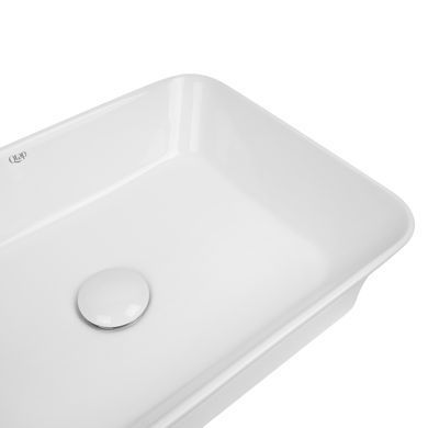 фотографія Раковина-чаша Qtap Virgo 490х350х110 White з донним клапаном QT18112261W