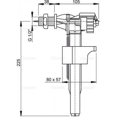 фотографія Впускной механизм AlcaPlast A16P-3/8"