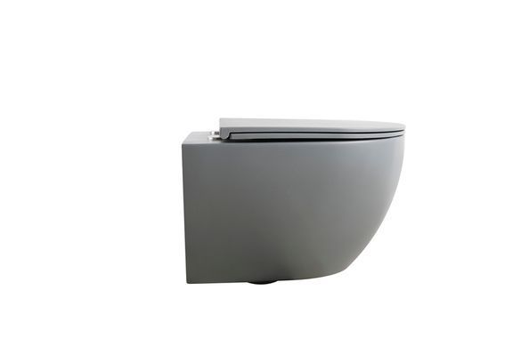 фото Унітаз підвісний Mixxus Premium ELLIPSE-0308-T3 GRAY 490x360x360mm система змиву TORNADO 3.0 (MP6654)