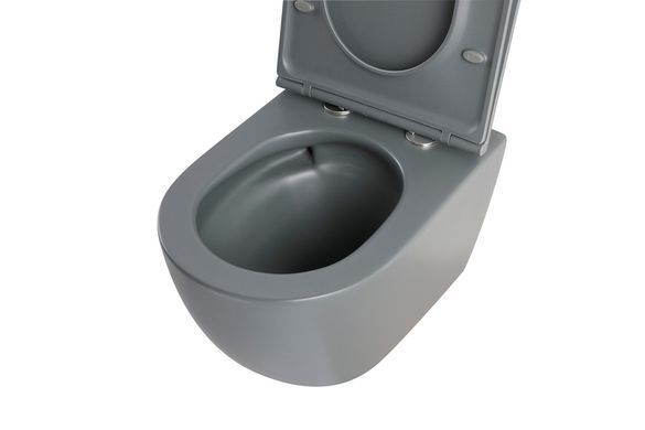 фото Унітаз підвісний Mixxus Premium ELLIPSE-0308-T3 GRAY 490x360x360mm система змиву TORNADO 3.0 (MP6654)