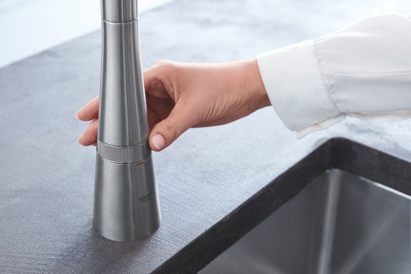 фотографія Змішувач для кухні з висувним виливом Grohe Zedra SmartControl (31593DC2)