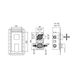 Змішувач прихованого монтажу для ванни Bianchi Jump INDJUM2304065CRM для трьох споживачів