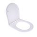 Сидіння для унітаза підлогового (Dove) 425&times;363&times;30 мм, White, з мікроліфтом, Slim Duroplast, Quick Release QT06228380BW3 Qtap