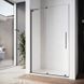 Двері у нішу Walk-In розсувні KOER SR SD07-120x200-L-TR-07 прозоре скло EASY CLEAN 8мм графіт (KR5688)