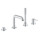 фото Одноважільний змішувач для ванни Grohe Essence, на 4 отвори (25251001)