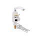 Проточний кран-водонагрівач кухонний для кухні Lidz Warm 057 LDWAR057WCR24983 White / Chrome