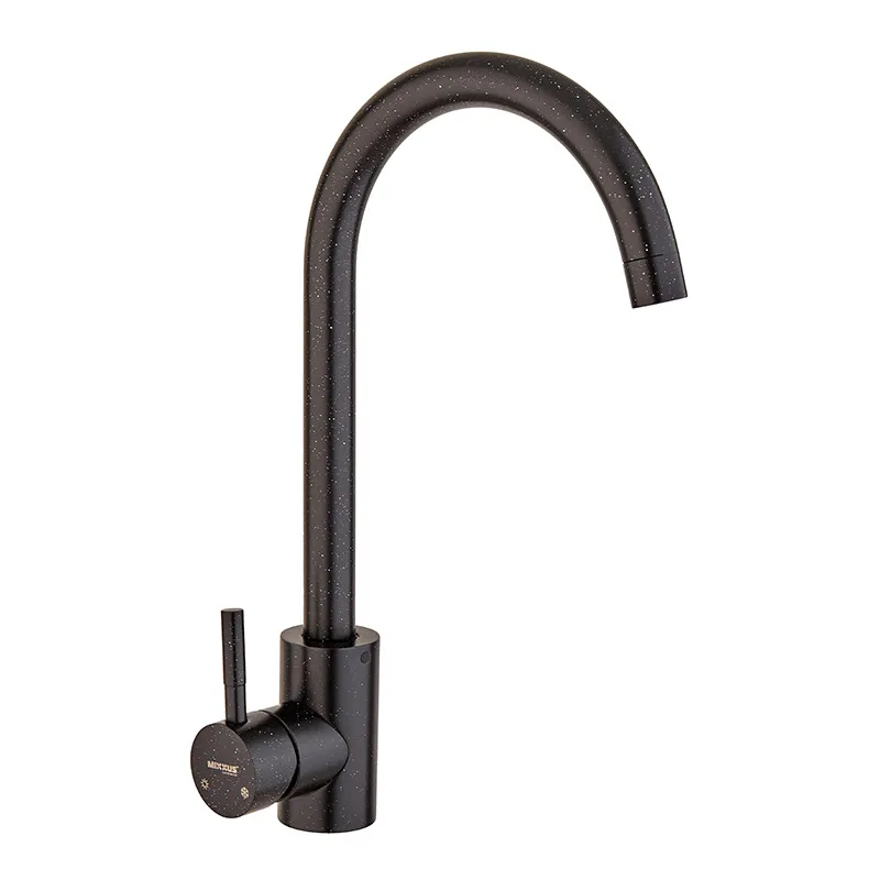 фото Змішувач для кухні Mixxus SUS-011 Stone Black (нерж. сталь) (MI6209)