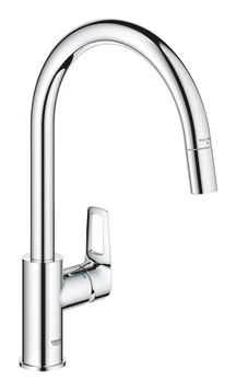 фото Одноважільний змішувач для кухні Grohe BauLoop New (30543000)