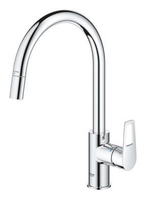 фото Одноважільний змішувач для кухні Grohe BauLoop New (30543000)