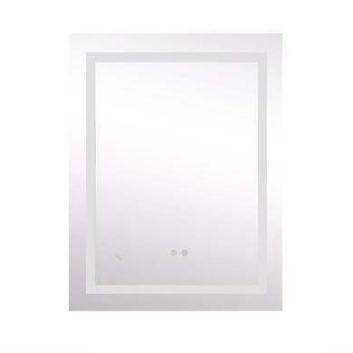 фото Зеркало Lidz Kubis 600х800 с LED-подсветкой Touch, с антизапотеванием, с диммером, рег. яркости Reverse LD78LF9048060