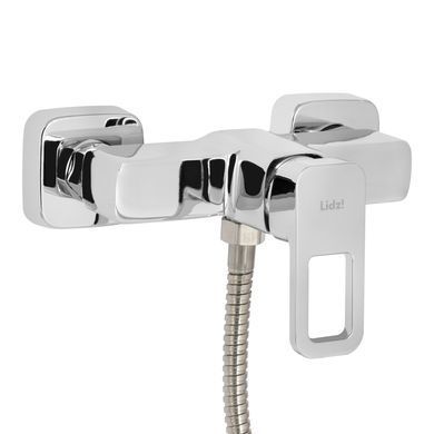 фото Смеситель для душа Lidz Wawel 010 (с душевым гарнитуром) (k40) LDWAW010CRM45390 Chrome