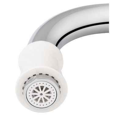 фото Проточный кран-водонагреватель кухонный для кухни Lidz Warm 058 LDWAR058WCR24985 White / Chrome
