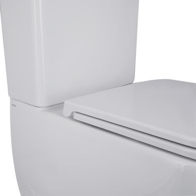 фото Унитаз-компакт Qtap Robin Ultra Quiet безободковый с сиденьем Soft-close QT13222128AUQ1W