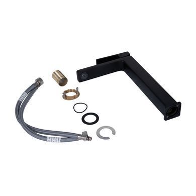 фото Смеситель для раковины Qtap Gemini высокий QTGEM269BLM45678 Black Matt