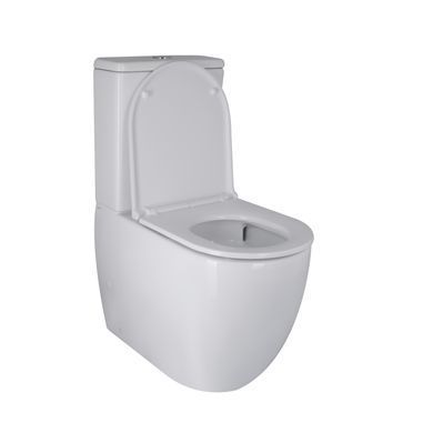 фото Унитаз-компакт Qtap Robin Ultra Quiet безободковый с сиденьем Soft-close QT13222128AUQ1W