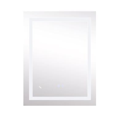 фото Зеркало Lidz Kubis 600х800 с LED-подсветкой Touch, с антизапотеванием, с диммером, рег. яркости Reverse LD78LF9048060