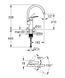Змішувач для кухні Grohe Eurosmart New (33202003)
