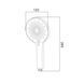 Лейка для ручного душа Qtap Rucni 120 мм округлая QTRUC125CRM45775 Chrome/White