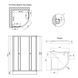 Душова кабіна Lidz Latwa SC80x80.SAT.LOW.GR, скло тон. 4 мм + Lidz Душовий піддон KAPIELKA ST80x80x14